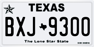 TX license plate BXJ9300