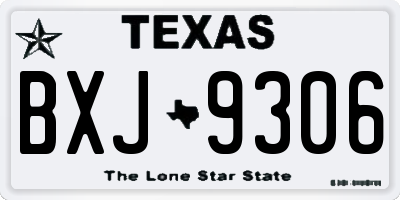 TX license plate BXJ9306