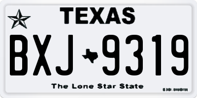 TX license plate BXJ9319