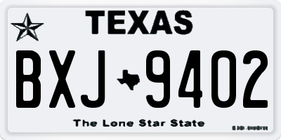 TX license plate BXJ9402