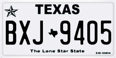 TX license plate BXJ9405