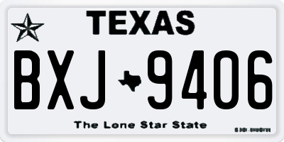 TX license plate BXJ9406