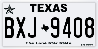 TX license plate BXJ9408