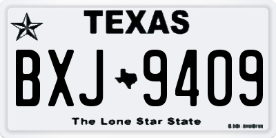 TX license plate BXJ9409
