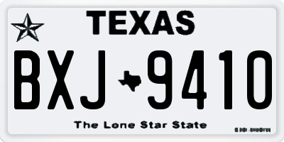 TX license plate BXJ9410