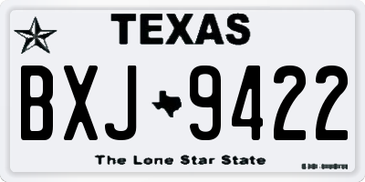 TX license plate BXJ9422