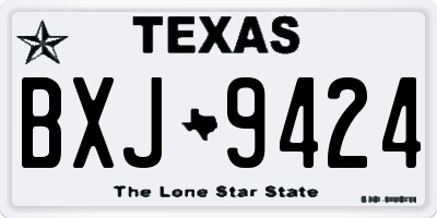 TX license plate BXJ9424