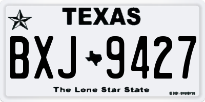 TX license plate BXJ9427