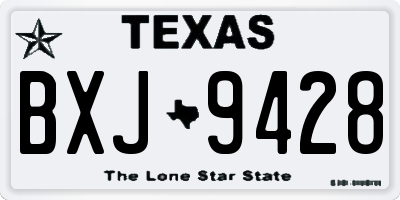 TX license plate BXJ9428