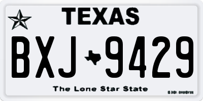 TX license plate BXJ9429