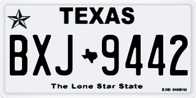 TX license plate BXJ9442