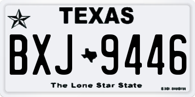 TX license plate BXJ9446