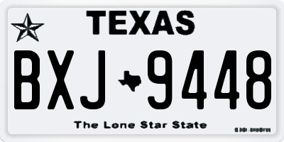 TX license plate BXJ9448