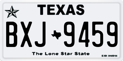 TX license plate BXJ9459