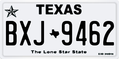 TX license plate BXJ9462