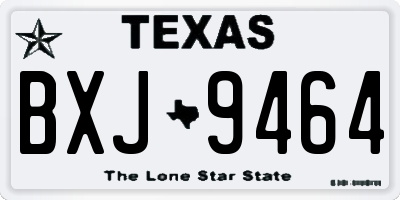 TX license plate BXJ9464