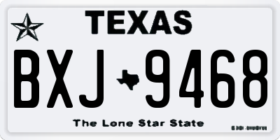 TX license plate BXJ9468