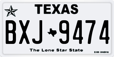 TX license plate BXJ9474