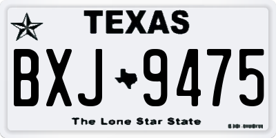 TX license plate BXJ9475