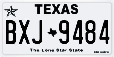 TX license plate BXJ9484