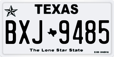 TX license plate BXJ9485
