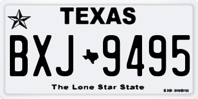 TX license plate BXJ9495