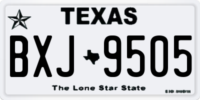TX license plate BXJ9505