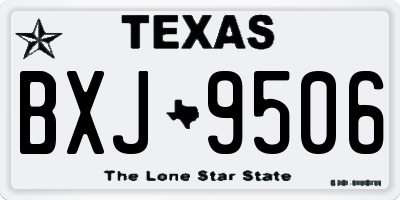 TX license plate BXJ9506