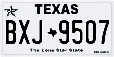 TX license plate BXJ9507