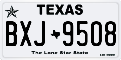 TX license plate BXJ9508