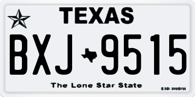 TX license plate BXJ9515
