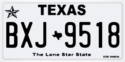 TX license plate BXJ9518