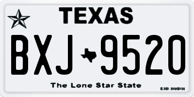 TX license plate BXJ9520