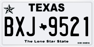 TX license plate BXJ9521