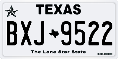 TX license plate BXJ9522