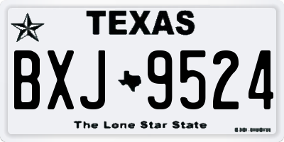 TX license plate BXJ9524