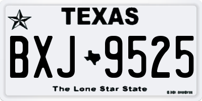 TX license plate BXJ9525