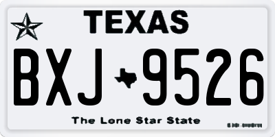 TX license plate BXJ9526