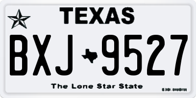 TX license plate BXJ9527