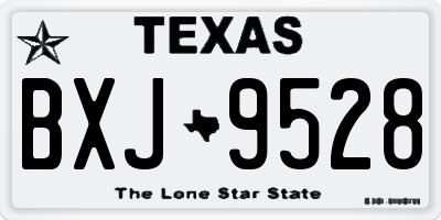 TX license plate BXJ9528