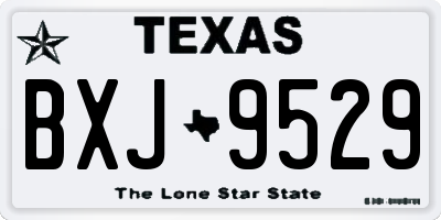 TX license plate BXJ9529