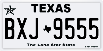 TX license plate BXJ9555