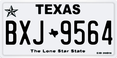 TX license plate BXJ9564