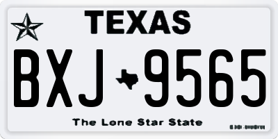 TX license plate BXJ9565