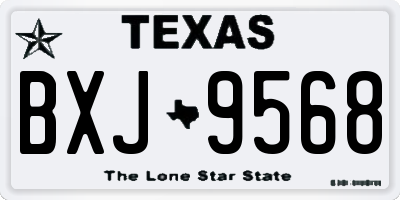 TX license plate BXJ9568