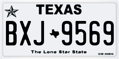 TX license plate BXJ9569