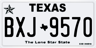 TX license plate BXJ9570