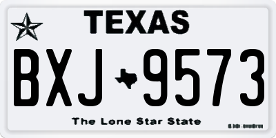 TX license plate BXJ9573