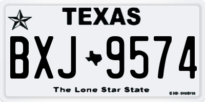 TX license plate BXJ9574