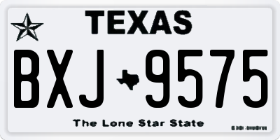 TX license plate BXJ9575